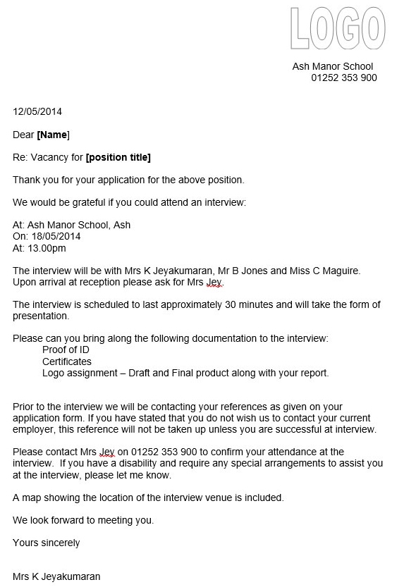Second Round Interview Cover Letter and Interview Experience